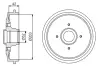 Гальмiвний барабан bosch 0986477201