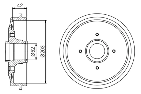 Гальмiвний барабан bosch 0986477201