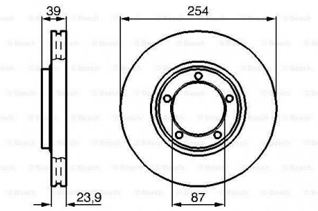 Передній гальмівний (тормозний) диск bosch 0 986 478 714