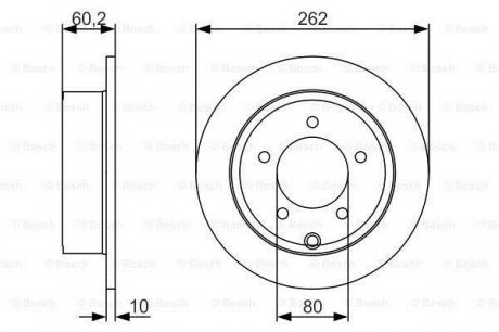 Тормозной диск bosch 0 986 479 A39