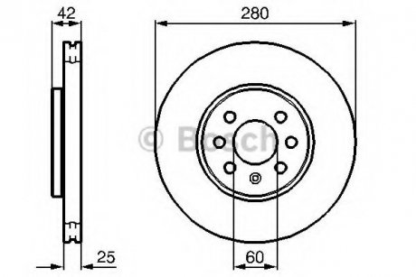 Вентилируемый тормозной диск bosch 0 986 479 B68
