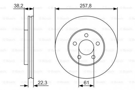 Вентилируемый тормозной диск bosch 0 986 479 R56