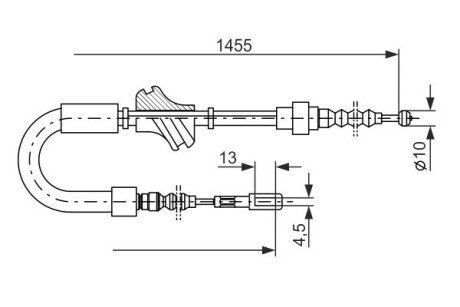 Гальмiвний трос bosch 1 987 477 062 на Ауди 200