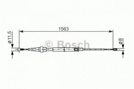 Гальмiвний трос bosch 1 987 477 891