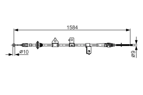 Гальмiвний трос bosch 1987482099