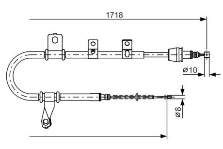 Гальмiвний трос bosch 1987482209 на Hyundai Матрикс