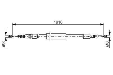 Гальмiвний трос bosch 1987482318 на Ситроен С3 пикассо