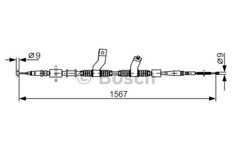 Гальмiвний трос bosch 1 987 482 354 на Chevrolet Lacetti