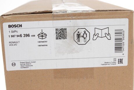 К-Т ЗУБЧАТИХ РЕМЕНІВ/ ВОД. НАСОС bosch 1987946396