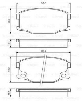 Тормозні (гальмівні) колодки bosch 0 986 494 442