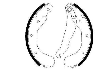 Колодки ручного (стоячого) гальма bosch 0986487199