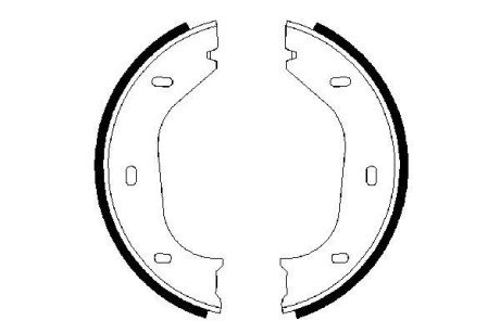 Колодки ручного (стоячого) гальма bosch 0986487202