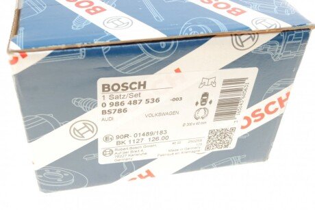 Колодки ручного (стоячого) гальма bosch 0986487536