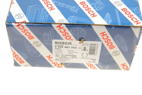 Колодки ручного (стоячого) гальма bosch 0986487552