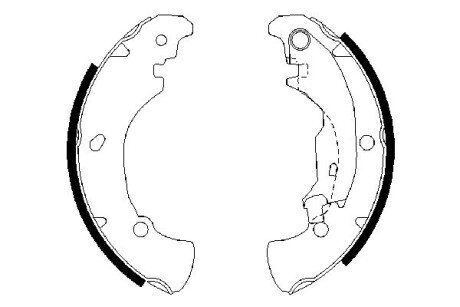 Колодки ручного (стоячого) гальма bosch 0986487560