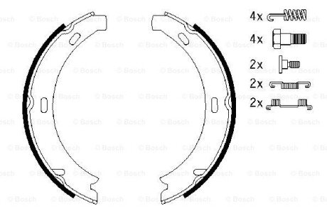 Колодки ручного (стоячого) гальма bosch 0986487584