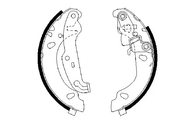 Колодки ручного (стоячого) гальма Bosch 0 986 487 624 (фото 1)