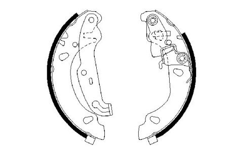 Колодки ручного (стоячого) гальма bosch 0986487624