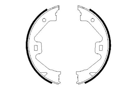 Колодки ручного (стоячого) гальма bosch 0986487650 на Rover 75