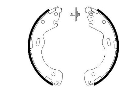 Колодки ручного (стоячого) гальма bosch 0986487654