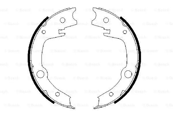 Колодки ручного (стоячого) гальма Bosch 0 986 487 679 (фото 1)