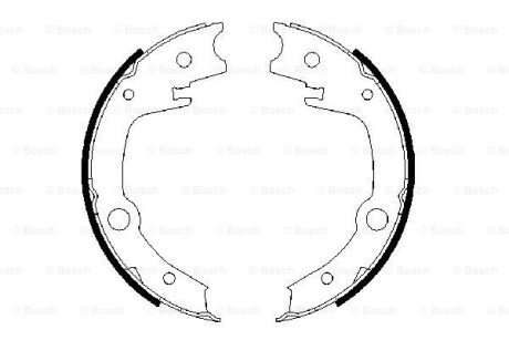 Колодки ручного (стоячого) гальма bosch 0986487679