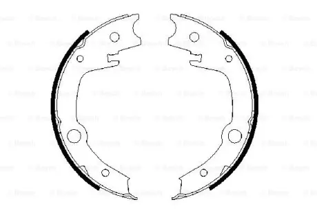 Колодки ручного (стоячого) гальма Bosch 0 986 487 679