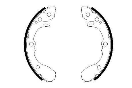 Колодки ручного (стоячого) гальма bosch 0986487687