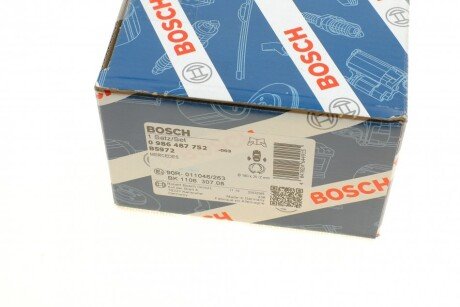 Колодки ручного (стоячого) тормоза bosch 0 986 487 752