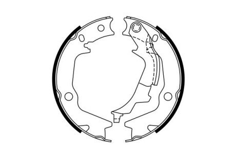 Колодки ручного (стоячого) тормоза bosch 0986487768