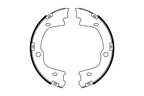 Колодки ручного (стоячого) гальма bosch 0986487778