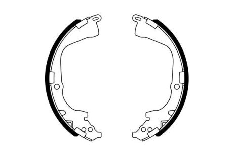 Колодки ручного (стоячого) тормоза bosch 0986487781