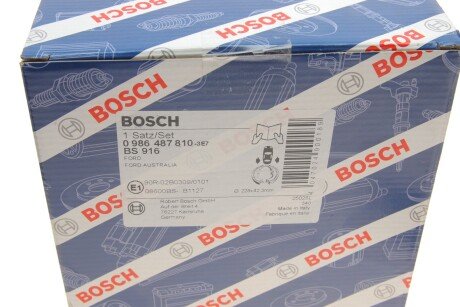 Колодки ручного (стоячого) тормоза bosch 0986487810