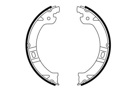 Колодки ручного (стоячого) тормоза bosch 0986487919