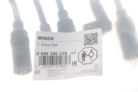 Высоковольтные провода для свечей зажигания bosch 0 986 356 339