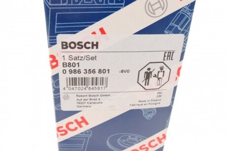 Високовольтні провода для свічок запалювання bosch 0986356801