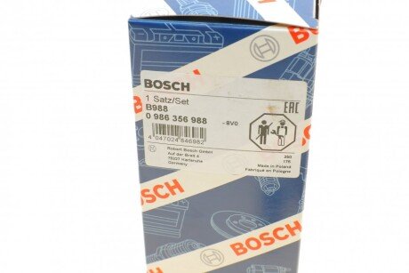 Высоковольтные провода для свечей зажигания bosch 0 986 356 988