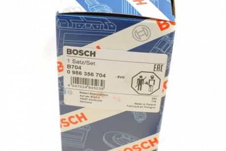 Комплект проводів запалення bosch 0 986 356 704