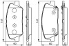 Комплект тормозных колодок, дисковый тормоз bosch 0986495337