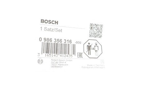 Высоковольтные провода для свечей зажигания bosch 0 986 356 316