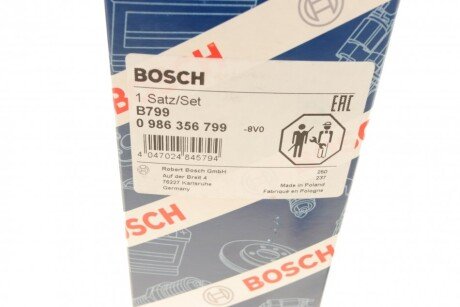 Високовольтні провода для свічок запалювання bosch 0986356799