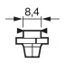 Лампа 12V 1,2W BX8,4d Pure Light bosch 1 987 302 235