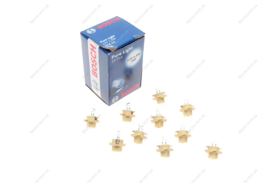 Лампа 12V 1,5W BX8,4d Pure Light bosch 1 987 302 255