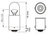 Лампа 12V 2W BA9s Pure Light bosch 1987302212