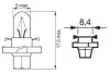 Лампа 12V 2W BX8,4d Pure Light bosch 1 987 302 236