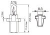 Лампа 24V BAX24V 1.2W B8.3d bosch 1 987 302 515