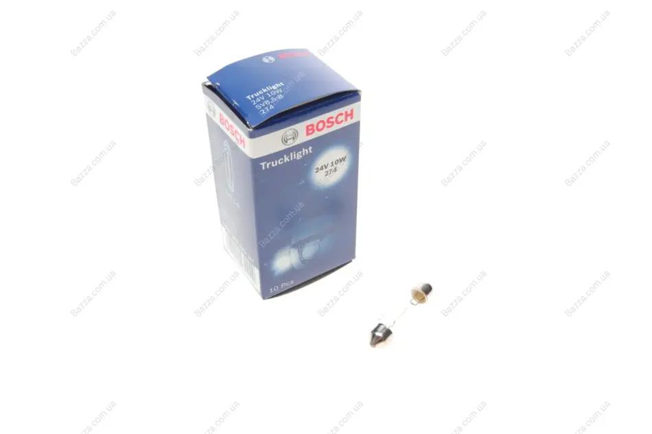 Лампа 24V софитная C10W24V 10W SV8.5-6 (пр-во) bosch 1987302521