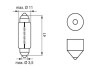 Лампа 24V софитная C5W24V 5W SV8.5-8 bosch 1 987 302 520