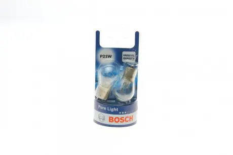 Лампа BOSCH 12V 21W P21W (BA15s) 2шт Bosch 1987301017