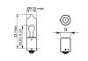 Лампа галогеновая Trucklight, H21W, 24V/21W, BAY9s bosch 1987302533